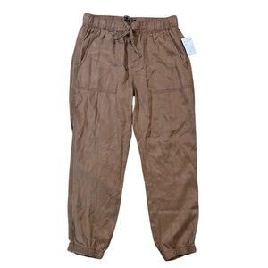 NWT Sanctuary Tencel Joggers in Praline Women's Medium M New Pants Brown Pockets